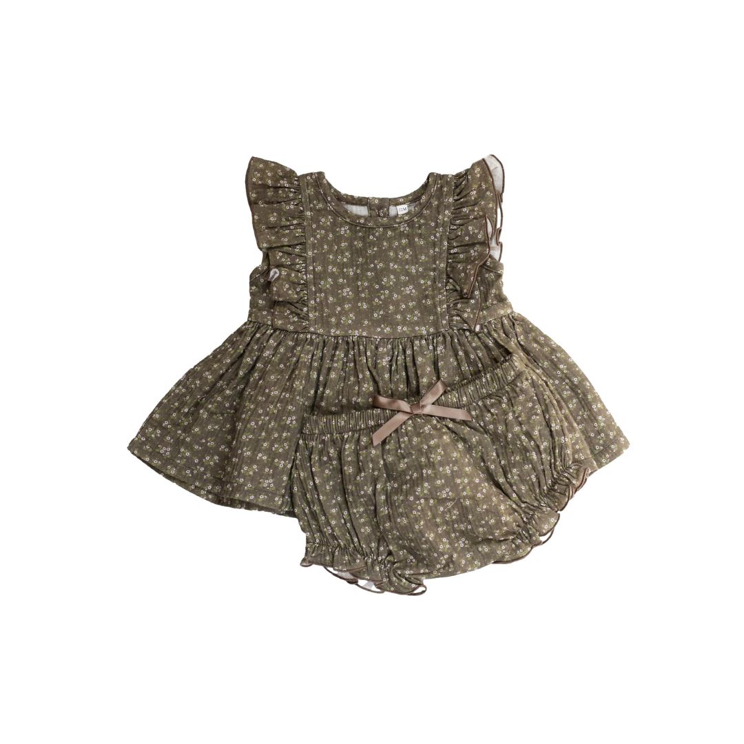 Ruffle Lap Dress Set | Cedar Floral