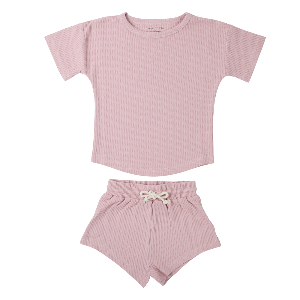 Waffle Lounge Set - Rose